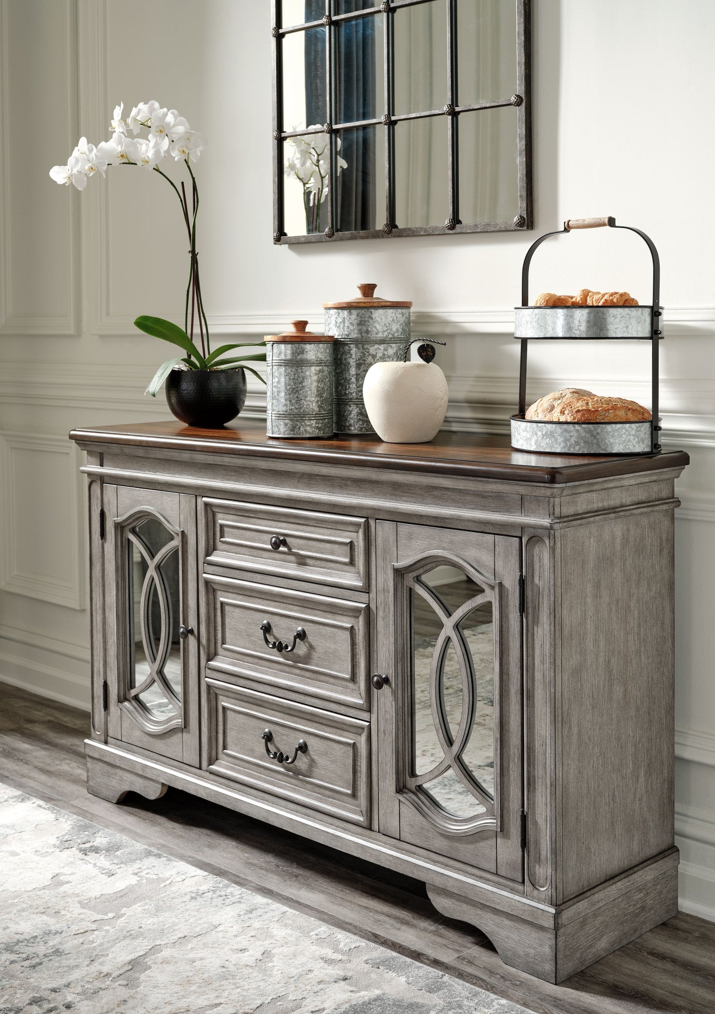 Lodenbay - Antique Gray - Dining Room Server