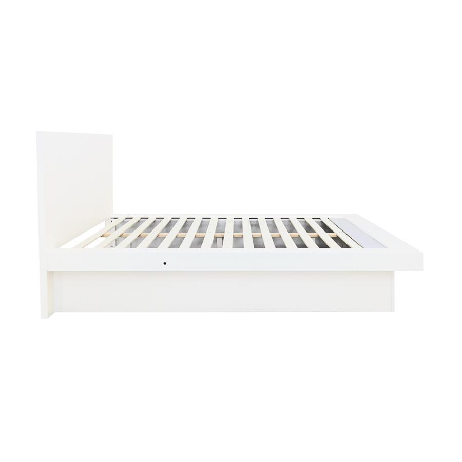 Jessica - Wood LED Panel Bed