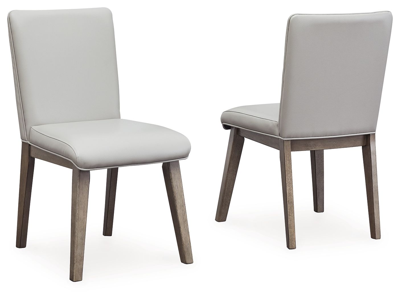 Loyaska - Grayish Brown - Dining Upholstered Side Chair (Set of 2)