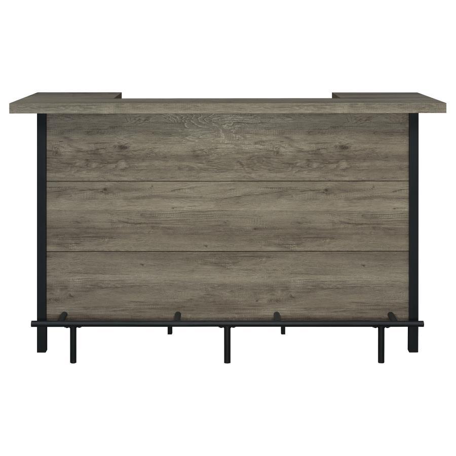 Bellemore - Freestanding Home Bar Wine Cabinet - Gray Driftwood