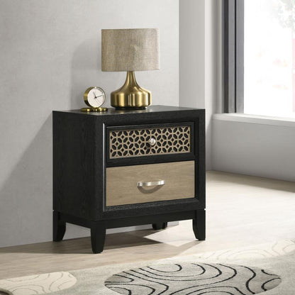 Valencia - 2-Drawer Nightstand - Black