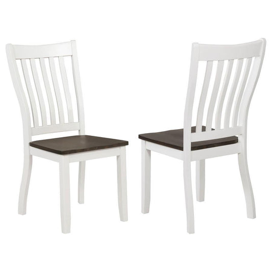 Kingman - Wood Dining Side Chair (Set of 2) - Distressed White