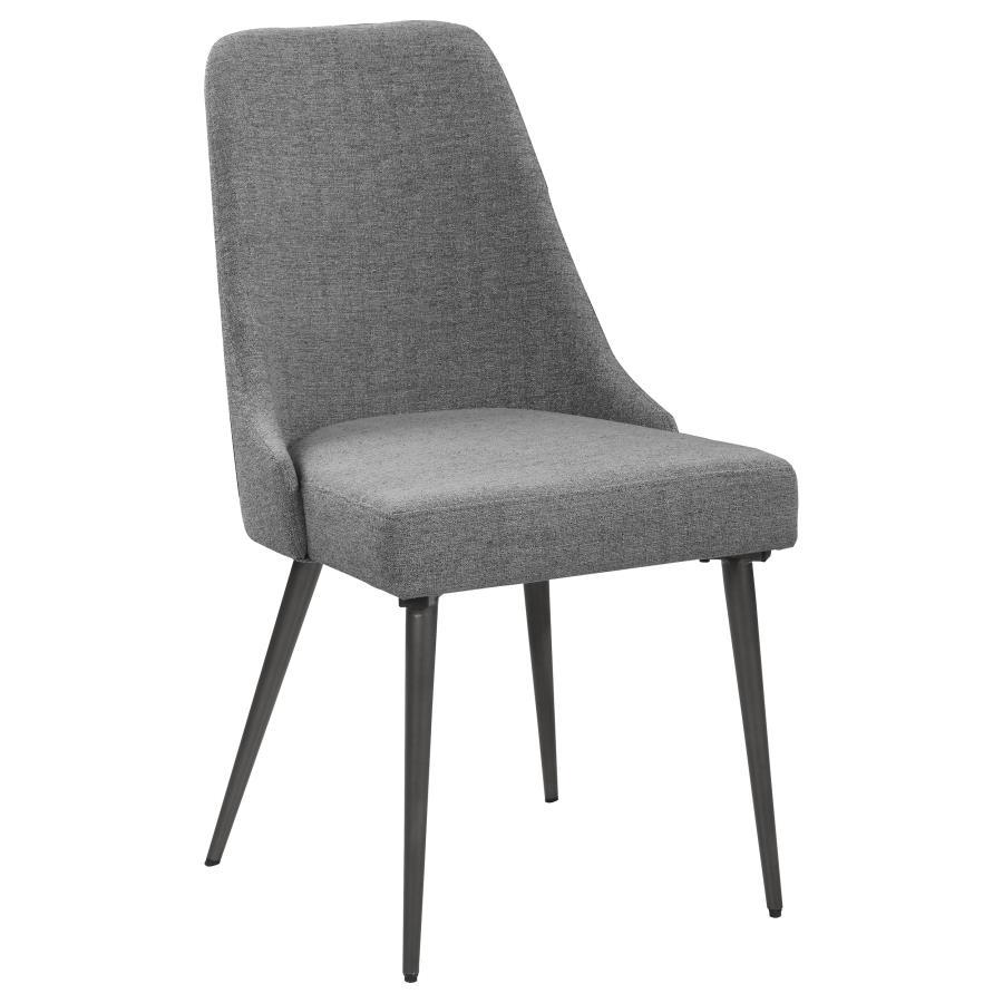 Alan - Fabric Upholstered Dining Side Chair (Set of 2) - Gray