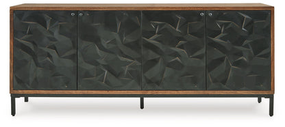 Dorannby - Black / Brown - Accent Cabinet