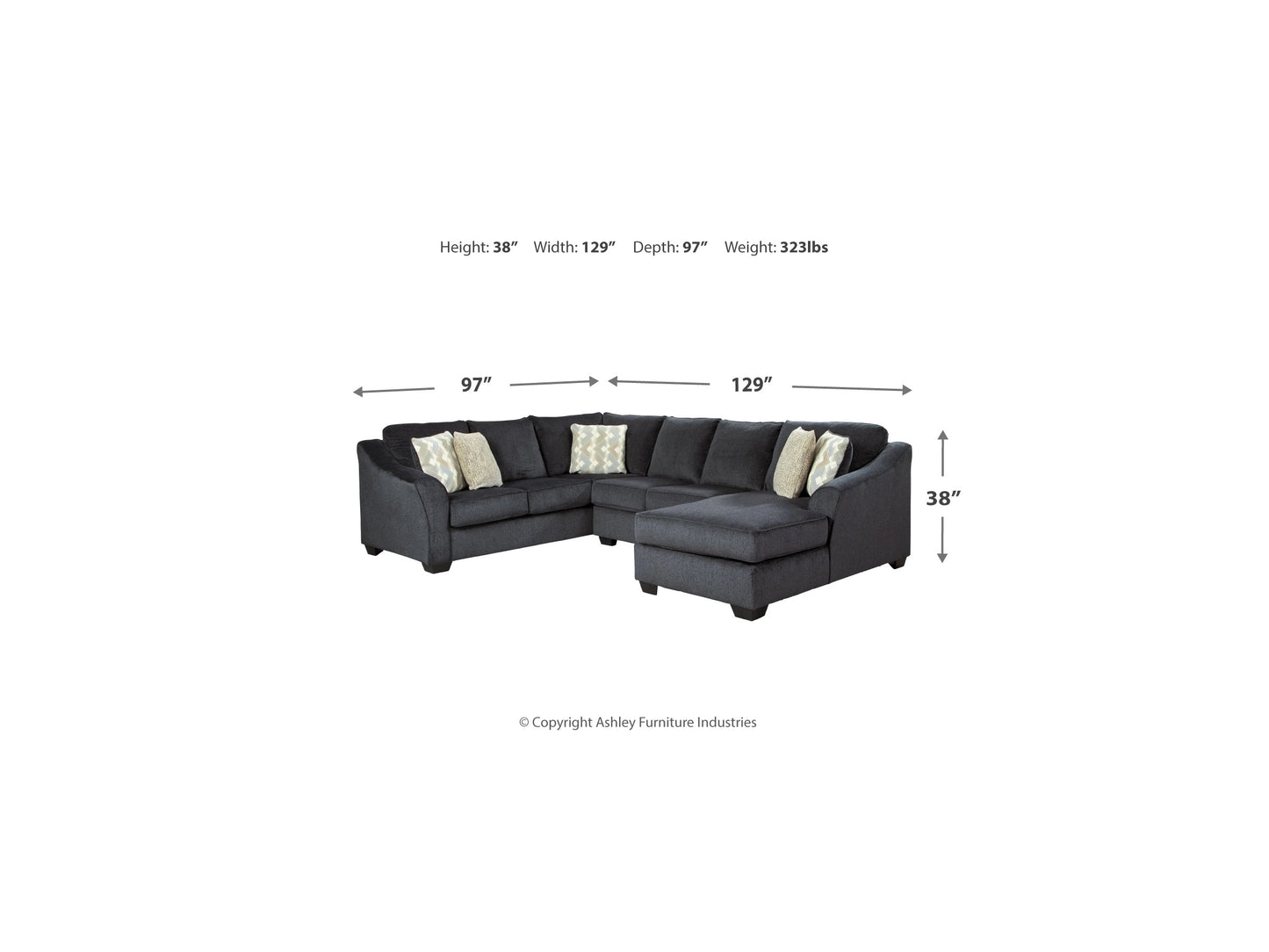 Eltmann 3-Piece Sectional with Chaise