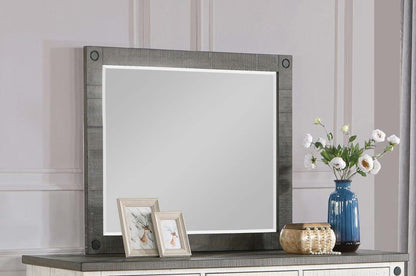 Lilith - Dresser Mirror - Distressed Gray