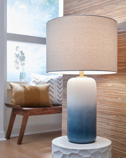 Lemrich - White - Ceramic Table Lamp