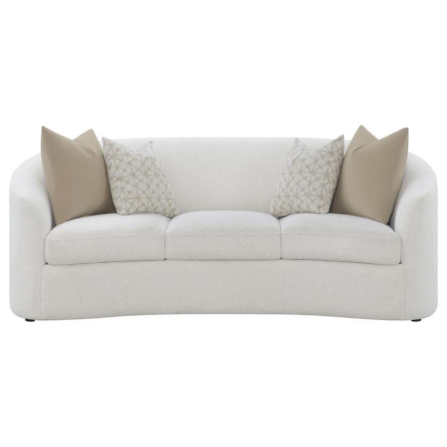 Rainn - Boucle Upholstered Sloped Arm Sofa Set