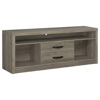 Burke - 2-Drawer Engineered Wood TV Stand - Gray Driftwood