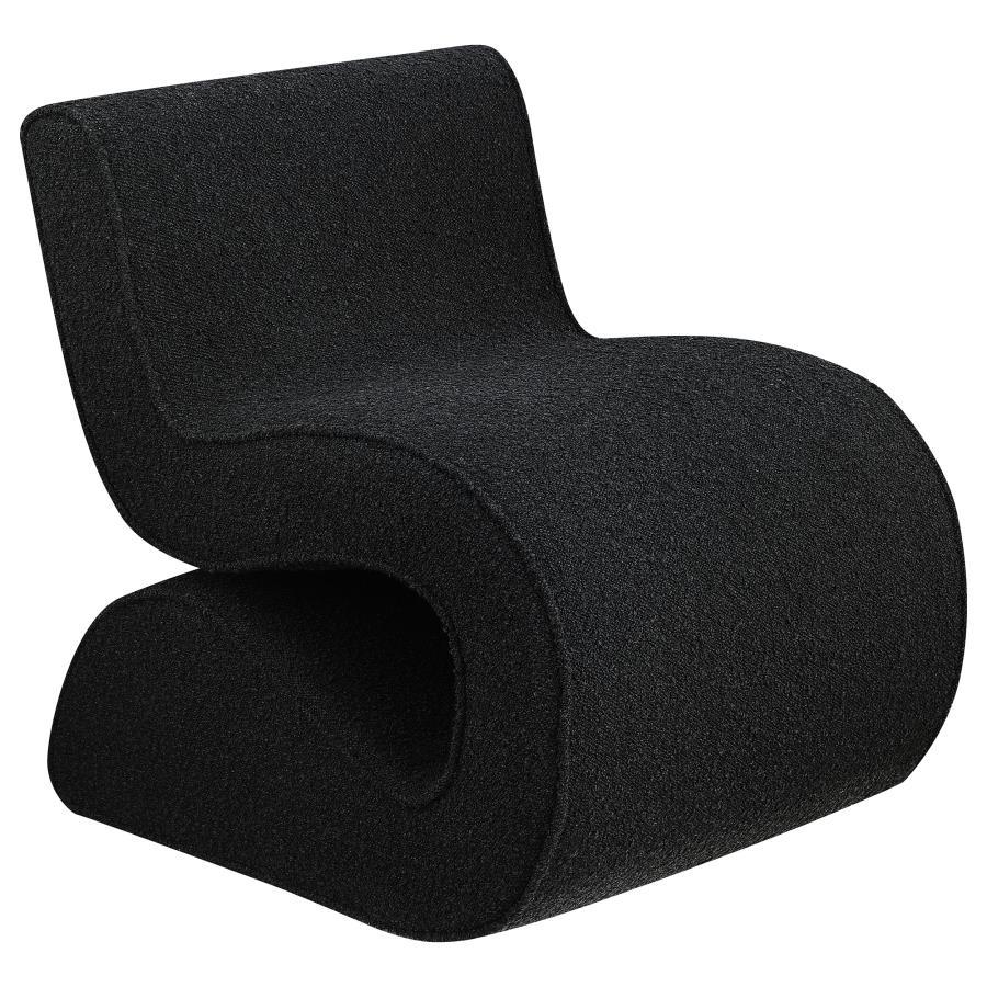 Ronea - Boucle Upholstered Armless Curved Chair