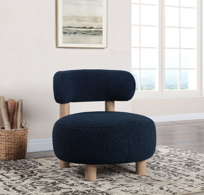 Zonie - Boucle Upholstered Barrel Back Accent Chair