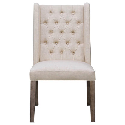 Bexley - Fabric Upholstered Dining Side Chair (Set of 2) - Beige