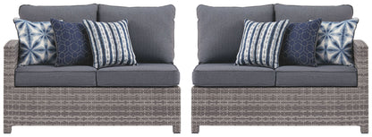 Salem - Gray - Raf / Laf Loveseat W/Cush (Set of 2)