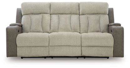 WhipLash - Sisal - Power Reclining Sofa With Adj Headrest