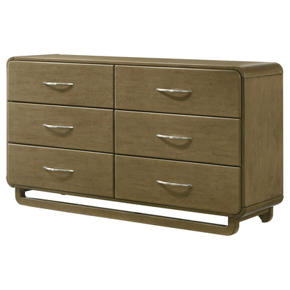 Amsbury - 6-Drawer Dresser Cabinet - Nutmeg