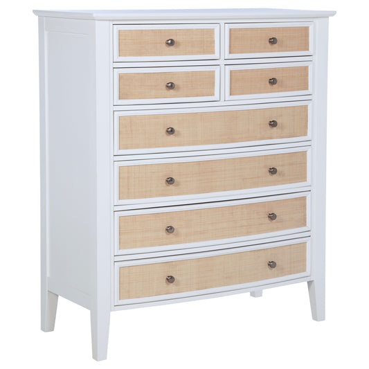 Bexhill - 8-Drawer Chest Of Drawers - White