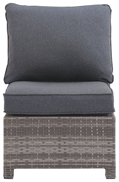 Salem - Gray - Armless Chair W/Cushion