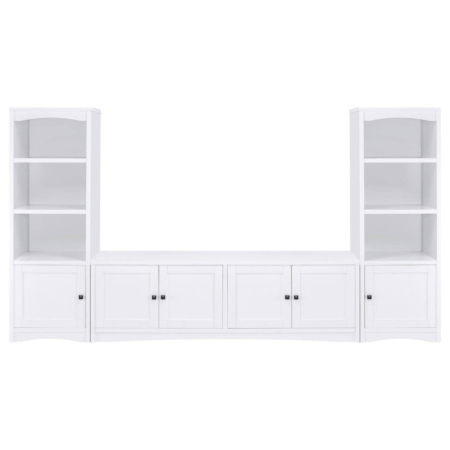 Laughlin - 3-piece Entertainment Center TV Stand - White