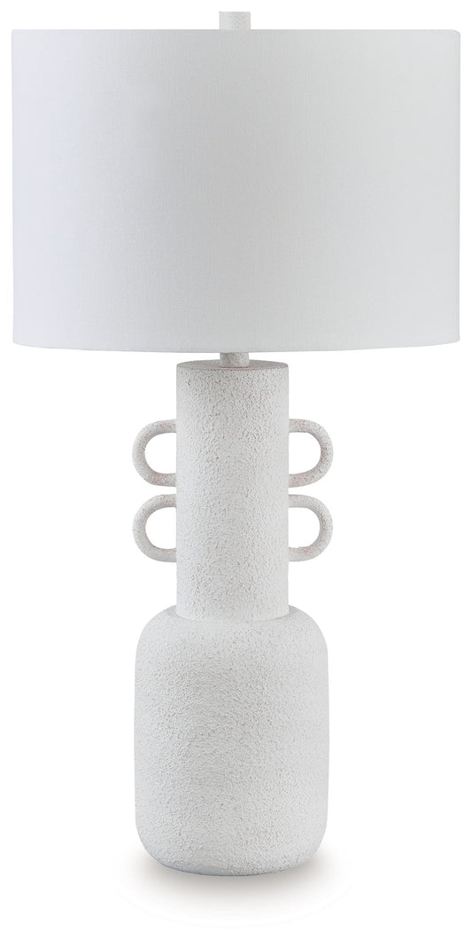 Perringhill - Distressed White - Metal Table Lamp