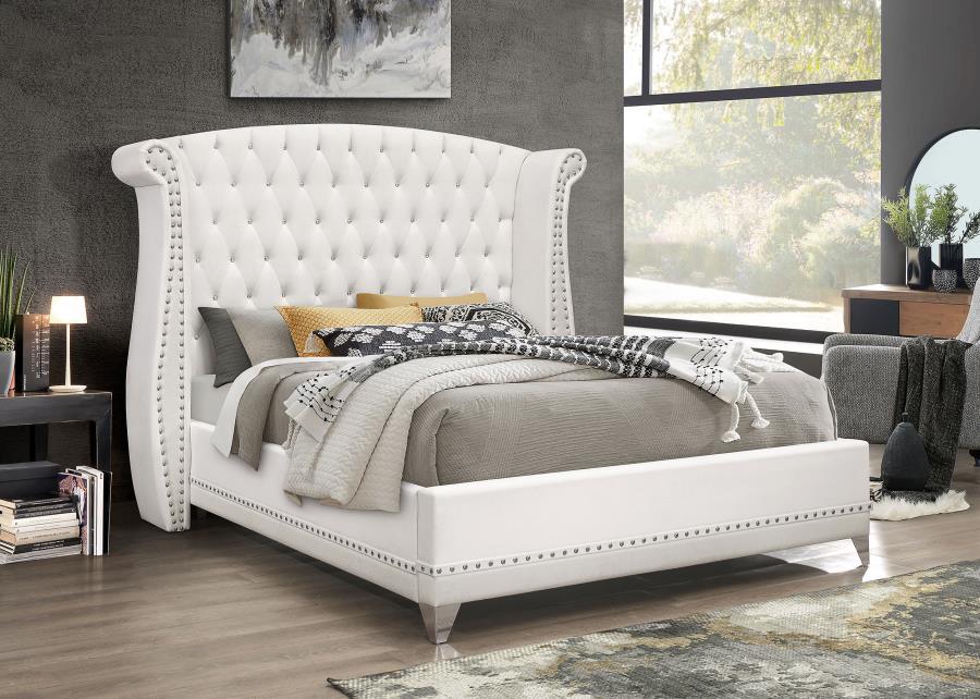 Barzini - Upholstered Wingback Bed