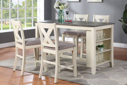 5pc Counter Height Dining set 4 Chairs