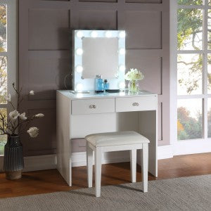 WHITE MAKEUP VANITY