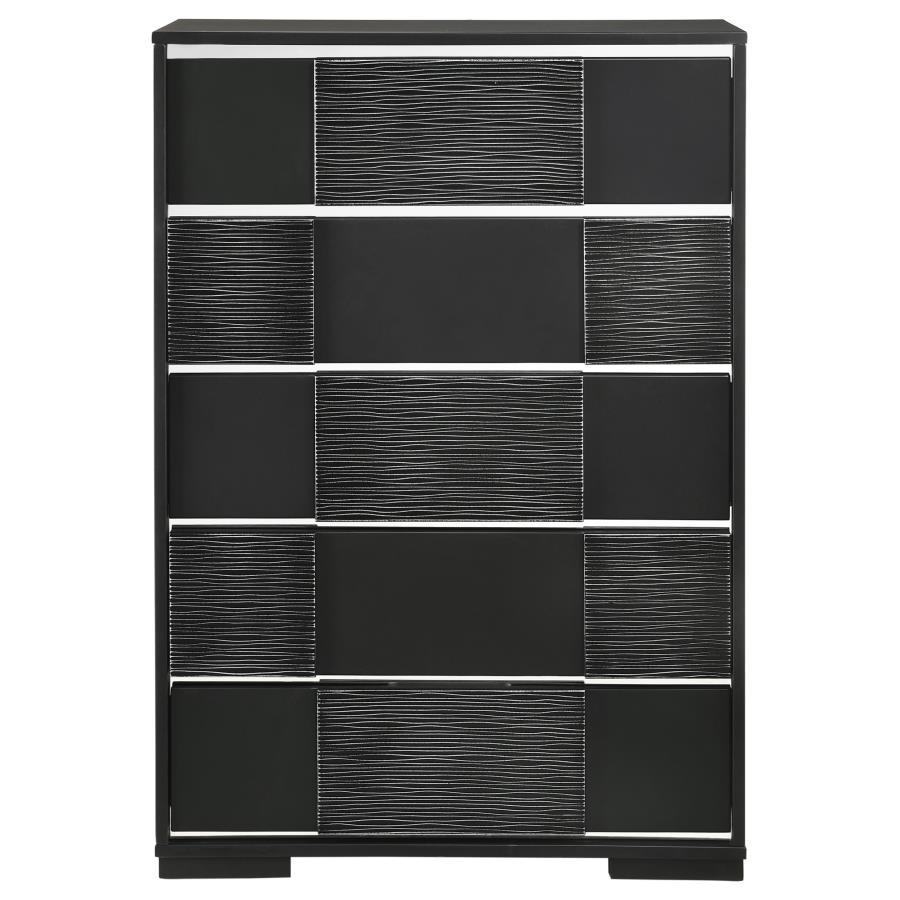 Blacktoft - 5-Drawer Bedroom Chest - Black