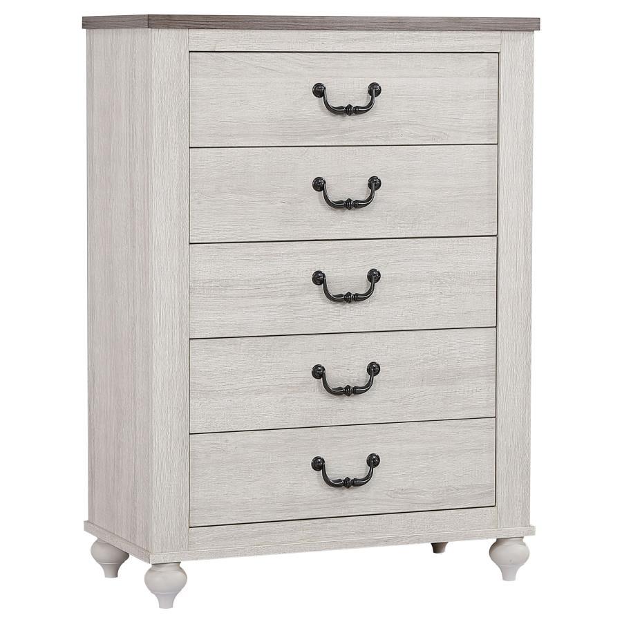 Stillwood - 5-Drawer Bedroom Chest - Vintage Linen