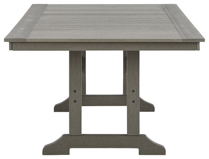 Visola - Gray - Rect Dining Table W/Umb Opt