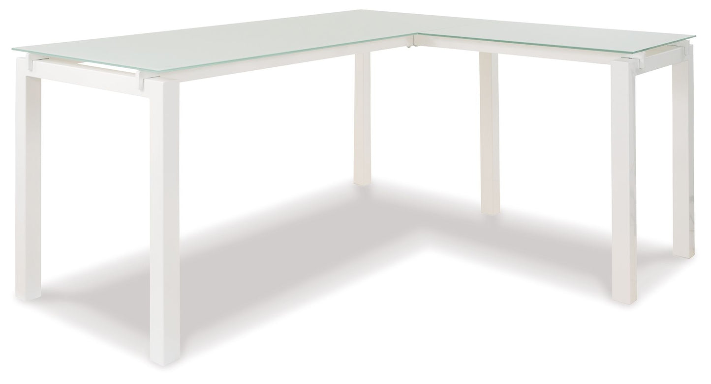 Baraga - White - L-desk