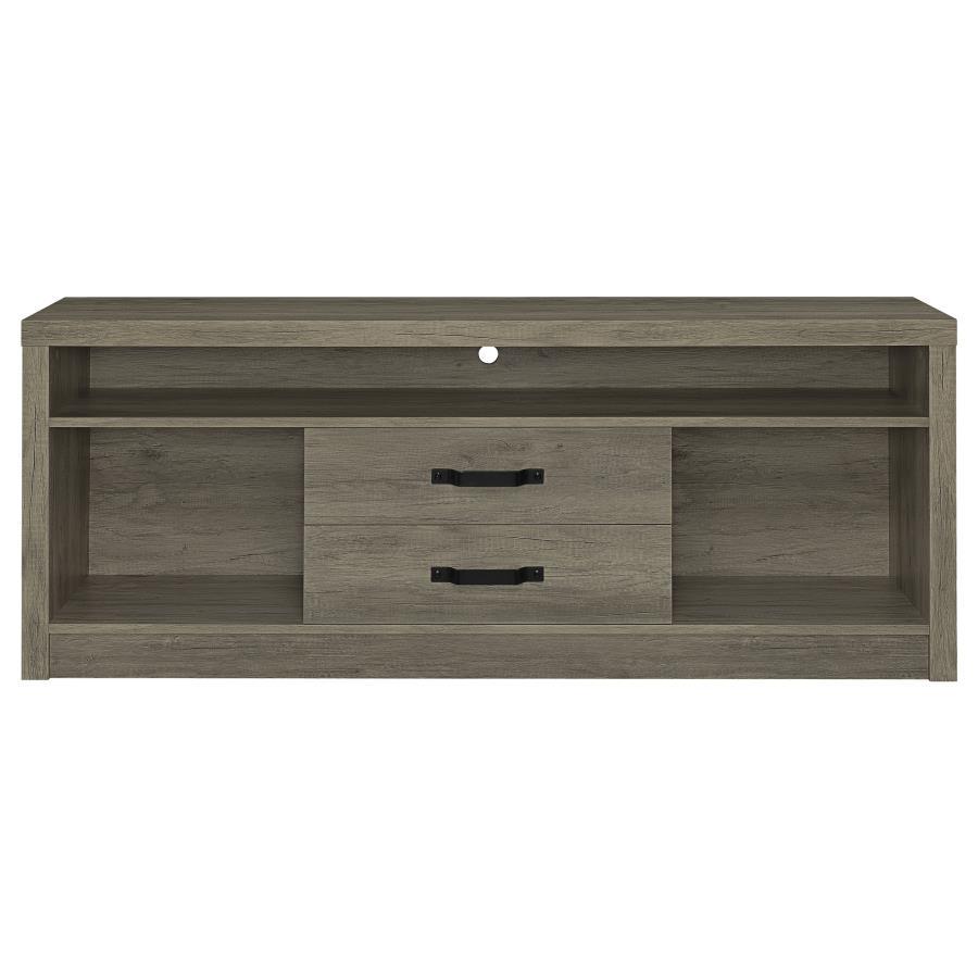 Burke - 2-Drawer Engineered Wood TV Stand - Gray Driftwood