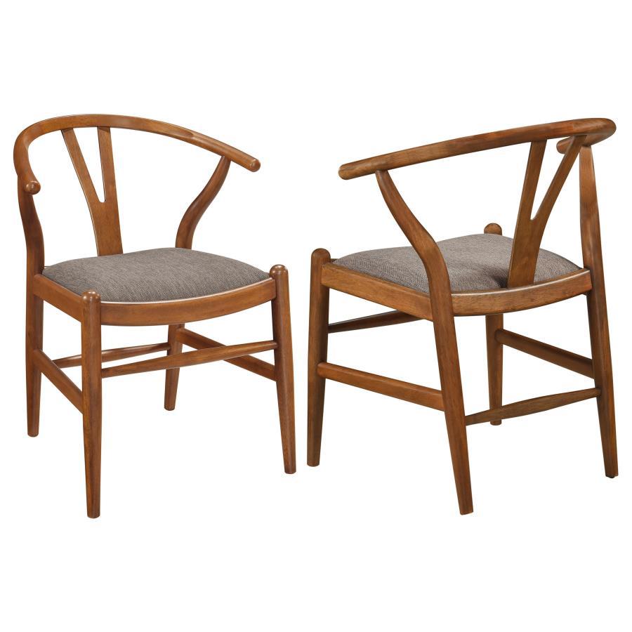 Dinah - Wood Wishbone Dining Side Chair (Set of 2) - Walnut