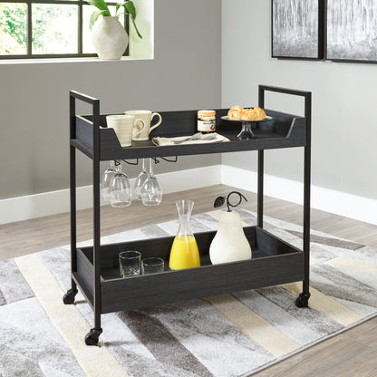 Yarlow - Black / Gray - Bar Cart