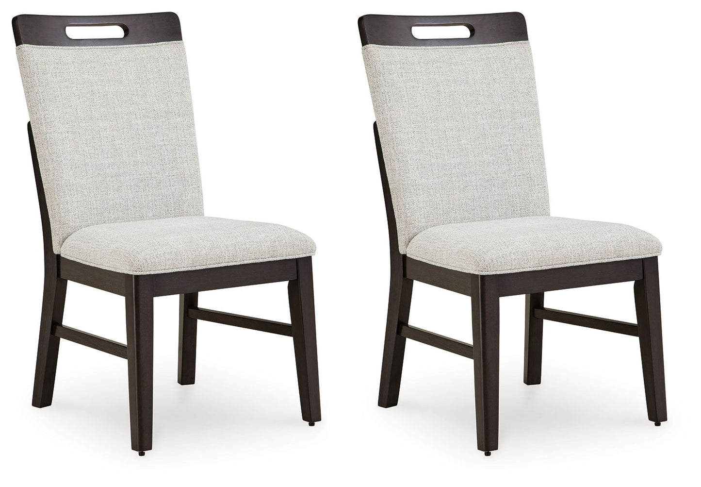 Neymorton - Light Gray / Brown - Dining Upholstered Side Chair (Set of 2)