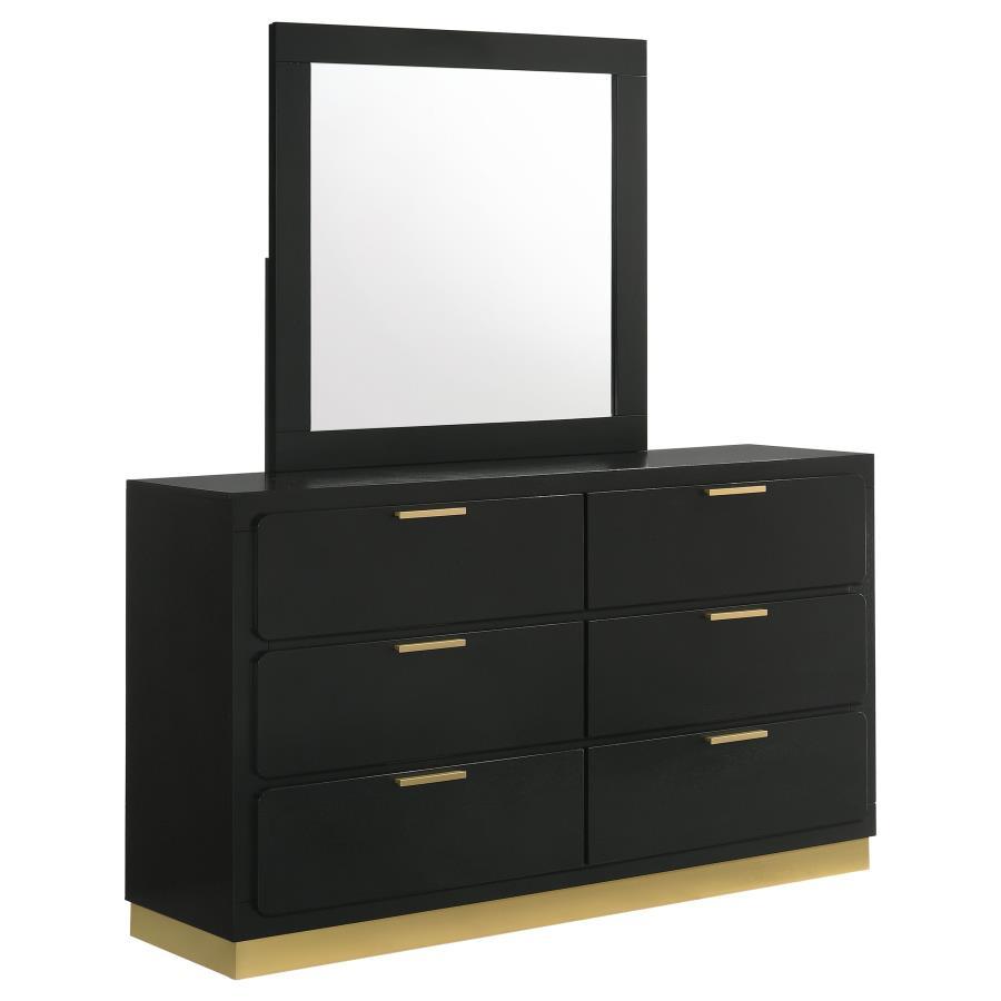 Caraway - 6-Drawer Bedroom Dresser With Mirror