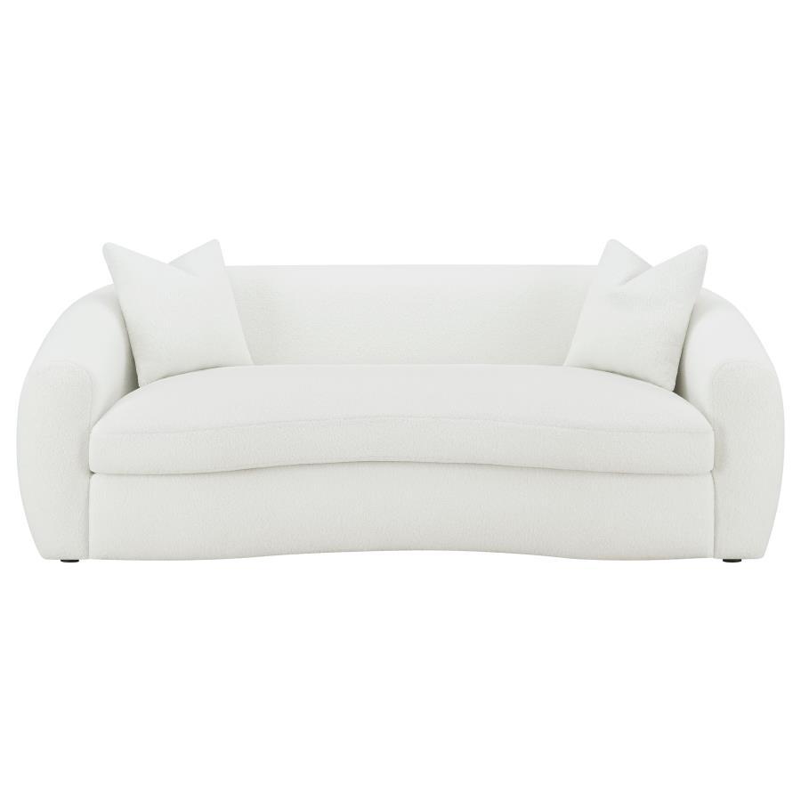 Isabella - Faux Sheepskin Upholstered Sofa Set