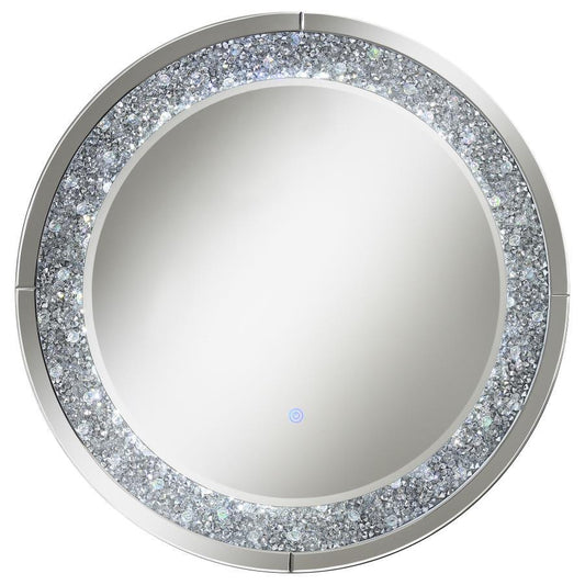 Lixue - Round Wall Mirror LED Lighting - Silver