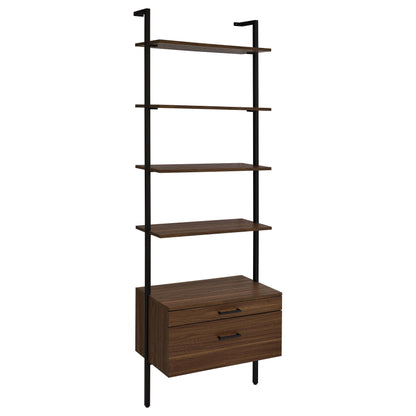 Owens - 3-Piece Wall Mounted Bookshelf Set - Walnut